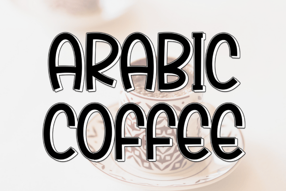 Arabic Coffee: A Casual Marker Font