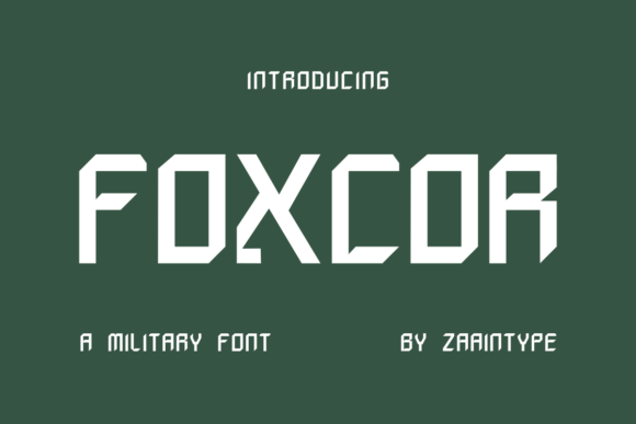 Commanding Attention: Why Foxcor Is the Ultimate Military-Inspired Typeface for Bold Branding