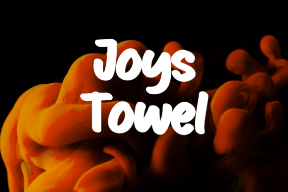 Joys Towel: Elevating Fashion Design Typography