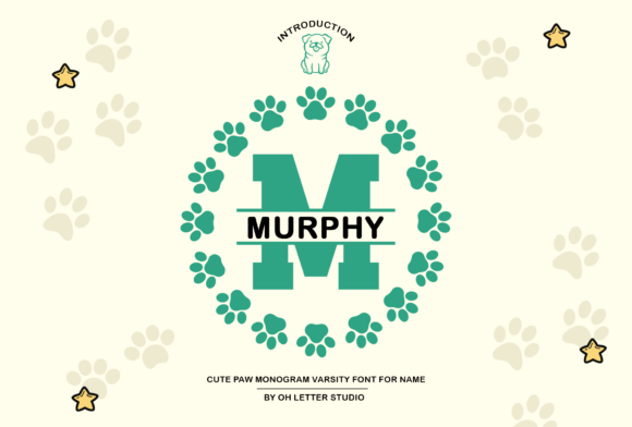 Paw Monogram: Merging Athletic Energy with Animal Typography