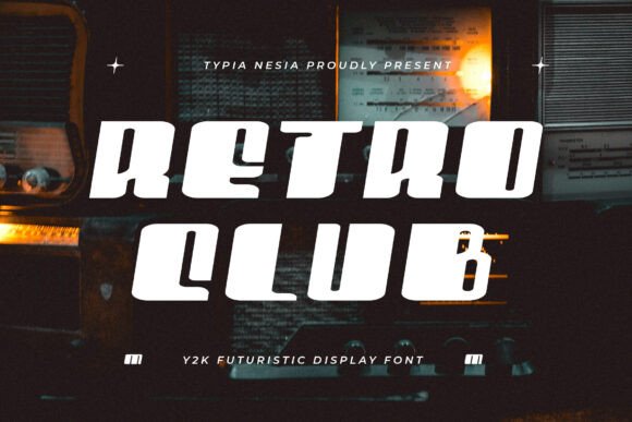 Retro Club: Bold Futuristic Display Font