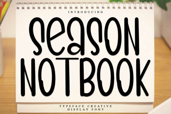Season Notebook: A Festive Font for Holiday Designs