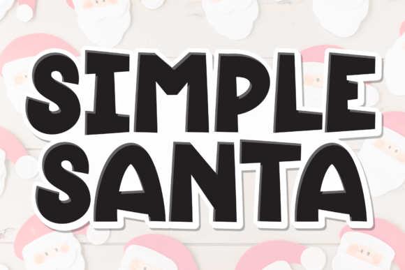 Simple Santa: Hand-Drawn Charm for Designs