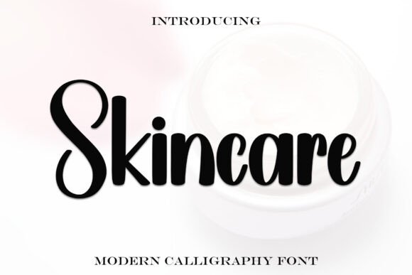 Skincare Font: Balancing Contemporary Style with Classic Calligraphy